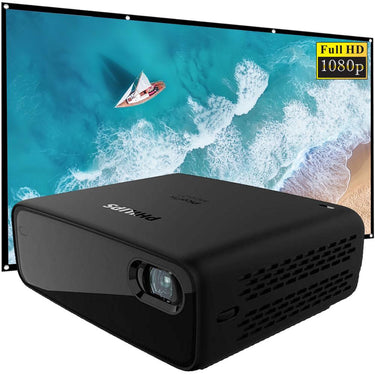 Philips PicoPix Micro 2TV WVGA Smart Portable DLP Pico Projector w/120" Projector Screen