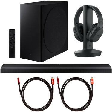 Samsung HW-Q800A 3.1.2ch Soundbar with Wireless Subwoofer Bundle + Sony RF400 Headphones