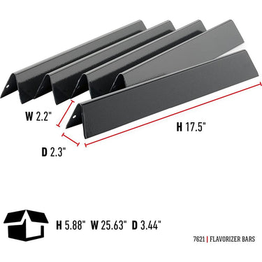 Weber Flavorizer Bar Set for Weber 300 Series Grills - Gray (7621) (17.5")