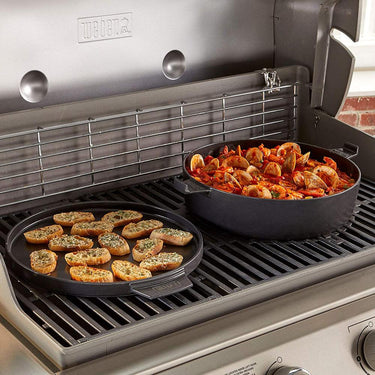 Weber 7.25 quarts Dutch Oven Duo - Cast Iron Black - 8859