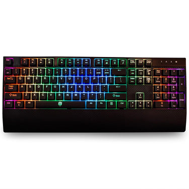 Deco Gear Mechanical Gaming Keyboard, RGB Back Lighting, Black w/ Microphone Bundle
