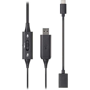 Audio-Technica ATH-102USB Dual-Ear USB Computer Headset, Black