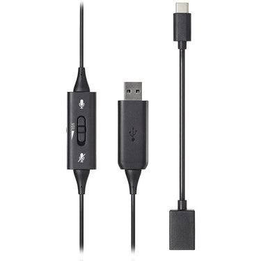 Audio-Technica ATH-101USB Single-Ear, Mono USB Computer Headset, Black