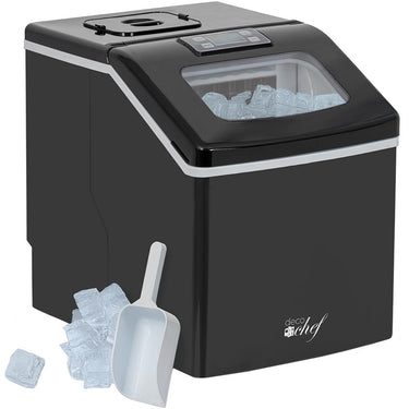 Deco Chef Countertop Portable Ice Maker 40 lb/Day Black with Extended Warranty