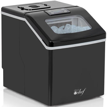 Deco Chef Countertop Portable Ice Maker 40 lb/Day Black with Extended Warranty