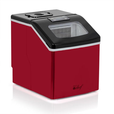 Deco Chef Countertop Portable Ice Maker 40 lb/Day Red with Extended Warranty