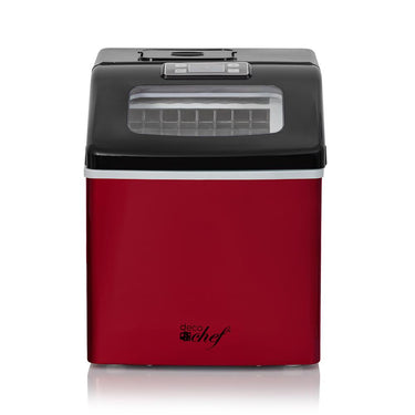 Deco Chef Countertop Portable Ice Maker 40 lb/Day Red with Extended Warranty