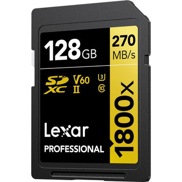 Lexar Professional 1800x SDXC UHS-II Card GOLD Series 128GB - (4-Pack)