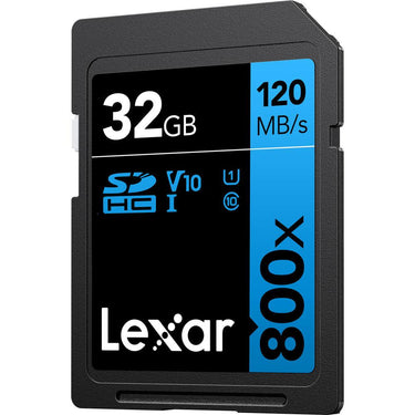 Lexar 32GB High-Performance 800x UHS-I SDHC Memory Card BLUE Series - (4-Pack)