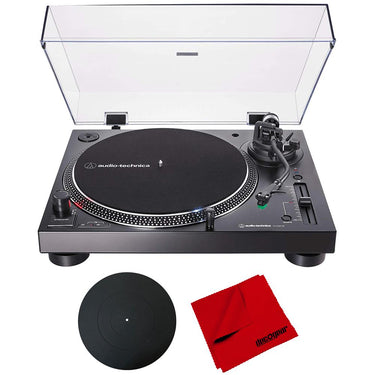 Audio-Technica AT-LP120XBT-USB-BK Wireless Direct-Drive Turntable w/ Accessories Bundle