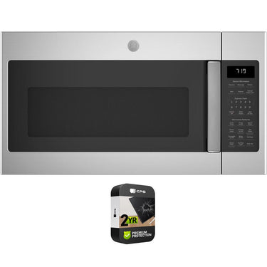 GE 1.9 Cu. Ft. Over-the-Range Sensor Microwave Oven Steel with 2 Year Warranty