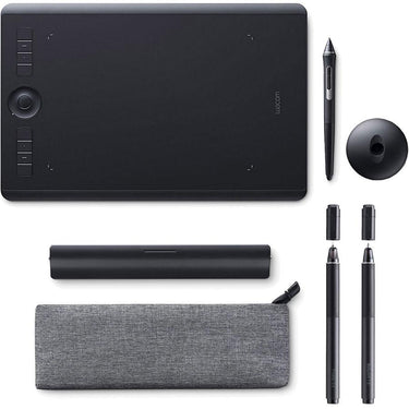 Wacom Intuos Pro Medium Creative Pen Tablet (PTH660) Bundle with Paper Clip + Pens