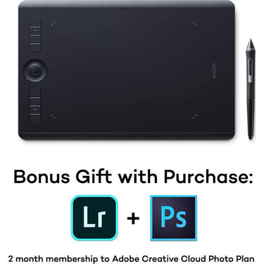 Wacom Intuos Pro Medium Creative Pen Tablet (PTH660) Bundle with Paper Clip + Pens