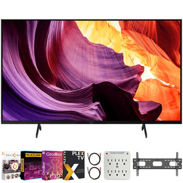 Sony 50" X80K 4K Ultra HD LED Smart TV KD43X80K + Movies Streaming Pack