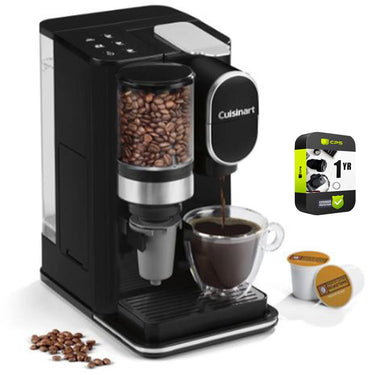 Cuisinart Grind and Brew Single-Serve Coffeemaker with 1 Year Extended Warranty