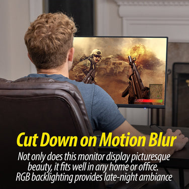 Deco Gear 25" Ultrawide LED Dual Gaming Monitors, 280Hz Bundle with Keyboard and Mousepad