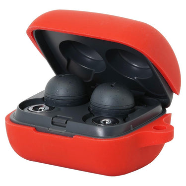 Deco Essentials Soft Silicone Protective Case Cover Compatible with Sony LinkBuds WF-L900 (Red)