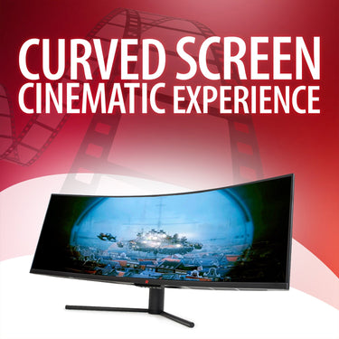 Deco Gear 43" Curved LED 3840x1200 32:10 120Hz FreeSync 4ms Gaming Monitor - Refurbished