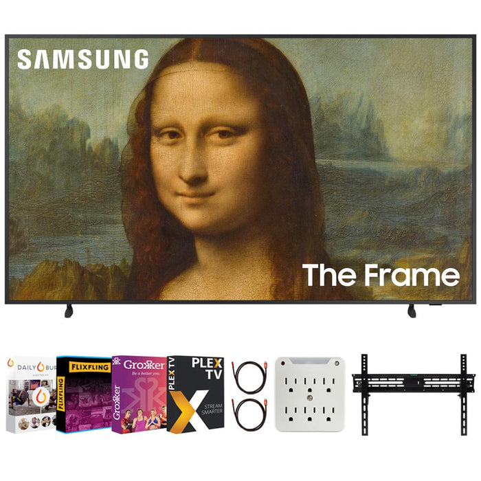 Samsung 43" The Frame QLED UHD Quantum HDR Smart TV 2022 + Movies Streaming Pack