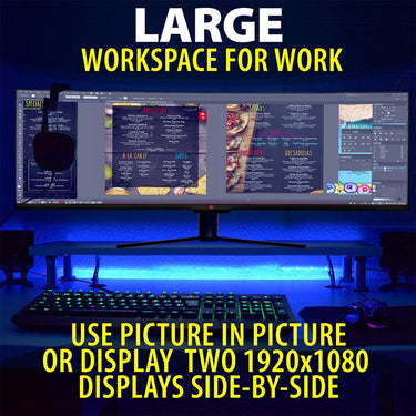 Deco Gear 49" Curved Ultrawide LED 32:9 FreeSync 4ms Gaming Monitor Refurbished