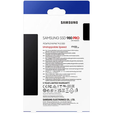 Samsung 980 PRO with Heatsink PCIe 4.0 NVMe SSD 1TB for PC/PS5 - MZ-V8P1T0CW
