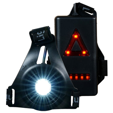 Deco Essentials Wearable Commuter Front and Rear Safety Light, Adjustable Comfort Strap
