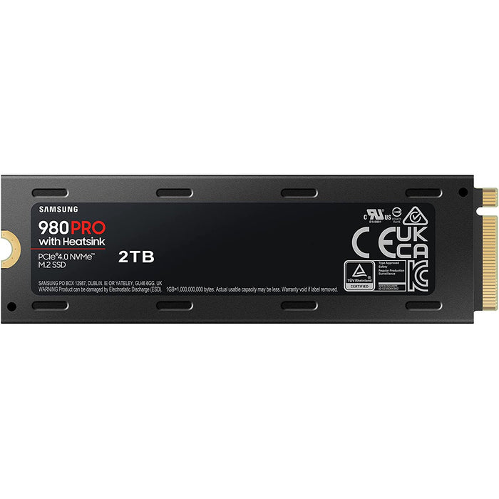 Samsung 980 PRO with Heatsink PCIe 4.0 NVMe SSD 2TB for PC/PS5 - MZ-V8P2T0CW