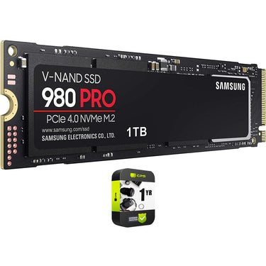 Samsung 980 PRO PCIe 4.0 NVMe SSD 1TB with 1 Year Extended Warranty