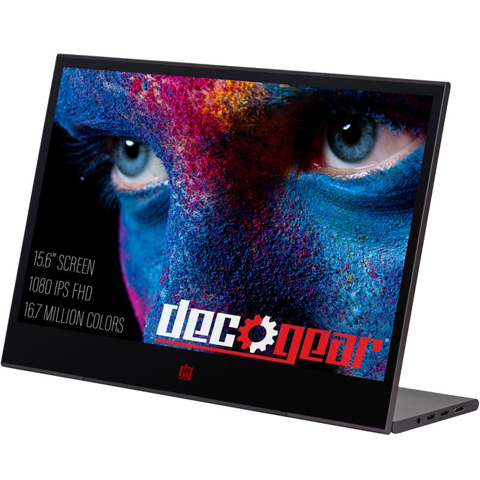 Deco Gear 15.6" 1920x1080 Portable Monitor, 60Hz, IPS, 16.7 Million Colors, Touchscreen