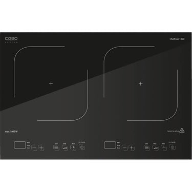 Caso 12221 Chef Duo 1800W Portable Double Induction Cooker, Black
