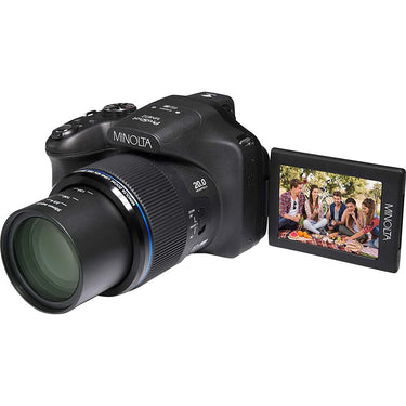 Minolta MN67Z 20MP / 1080p HD Bridge Digital Camera w/67x Optical Zoom (Black) Open Box