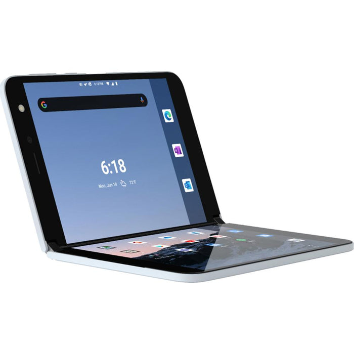 Microsoft Surface Duo 128GB Folding 2 Screen Smartphone- Glacier - Unlocked - Open Box