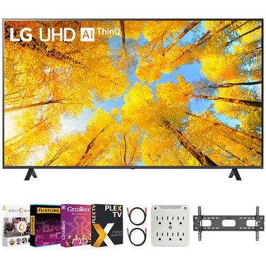 LG 75 Inch HDR 4K UHD Smart TV 2022 with Movies Streaming Pack