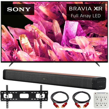 Sony Bravia XR 85" X90K 4K HDR LED Smart TV with Deco Home 60W Soundbar Bundle