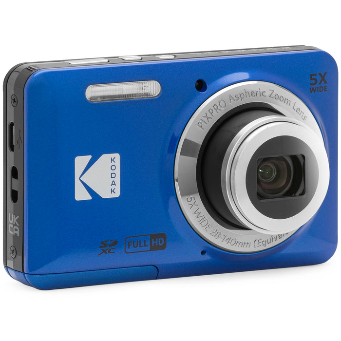 Kodak PIXPRO FZ55 Digital Camera, Blue — Beach Camera