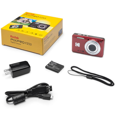 Kodak PIXPRO FZ55 Digital Camera, Red