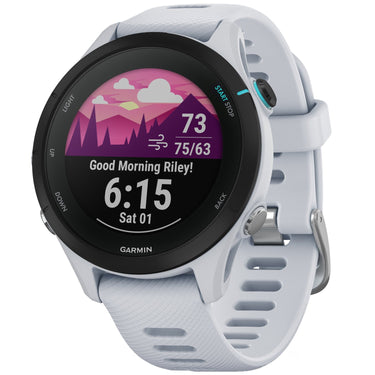 Garmin Forerunner 255 Music GPS Smartwatch, Whitestone