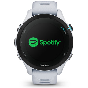 Garmin Forerunner 255 Music GPS Smartwatch, Whitestone