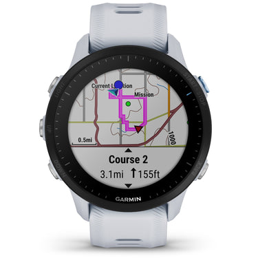 Garmin Forerunner 955 Solar GPS Smartwatch, Whitestone