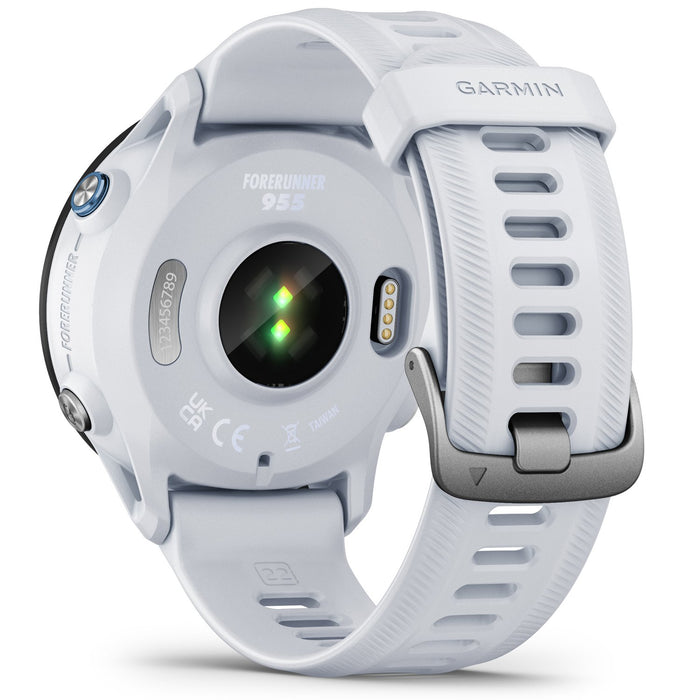 Garmin Forerunner 955 GPS Smartwatch, Whitestone