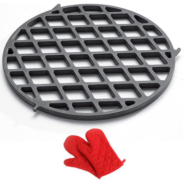 Weber Gourmet BBQ System Sear Grate with Deco Heat Resistant Oven Mitt Pair
