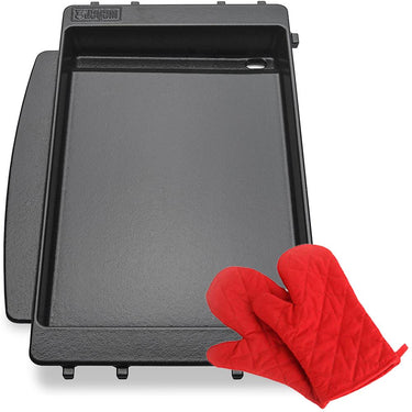 Weber Griddle Fits Spirit & Sprit II 200/300 Series with Deco Oven Mitt