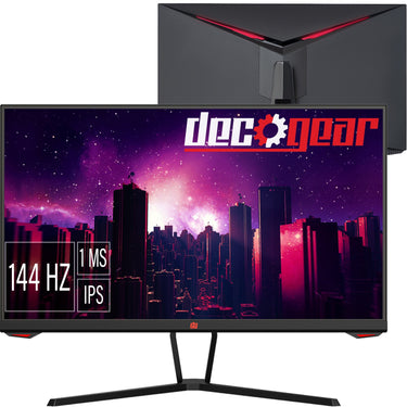 Deco Gear 25" Gaming Monitor, 1080p, IPS AdaptiveSync, 144Hz, 1ms, 99% sRGB - Refurbished