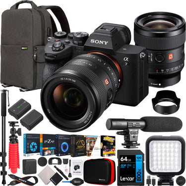 Sony a7 IV Full Frame Mirrorless Camera + 24mm F1.4 GM Lens Kit SEL24F14GM Bundle