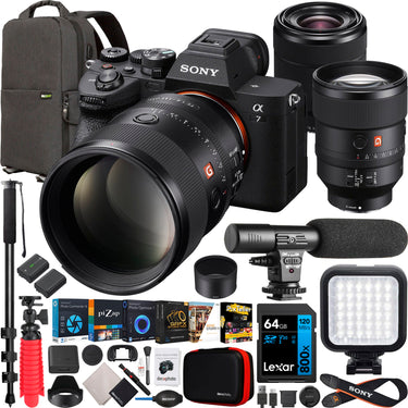 Sony a7 IV Full Frame Mirrorless Camera + FE 135mm F1.8 GM + 28-70mm 2 Lens Bundle