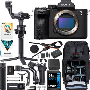 Sony a7 IV Full Frame Mirrorless Camera Body + DJI RSC 2 Gimbal Filmmaker Kit Bundle