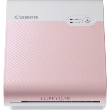 Canon SELPHY Square QX10 Compact Photo Printer Pink + Case and 1 Year Warranty
