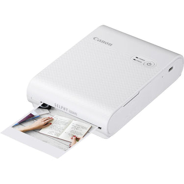 Canon SELPHY Square QX10 Compact Photo Printer White + Case and 1 Year Warranty