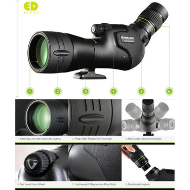 Vanguard Endeavor HD 65A 16-48x65 ED Glass Water/Fog Proof Spotting Scope - Open Box
