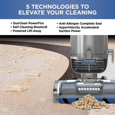 Shark Vertex Duo Clean Power Fin Upright Vacuum Powered Lift-Away (Factory Refurbished